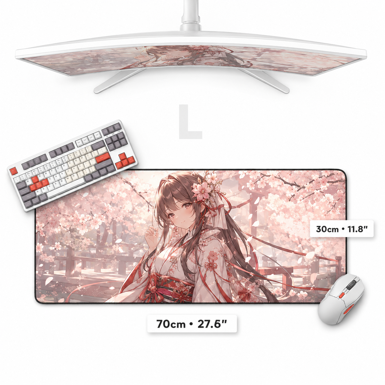 MOUSEPAD / DESKMAT DE MESA PERSONALIZADO L PARA JOGOS (70 x 30cm)