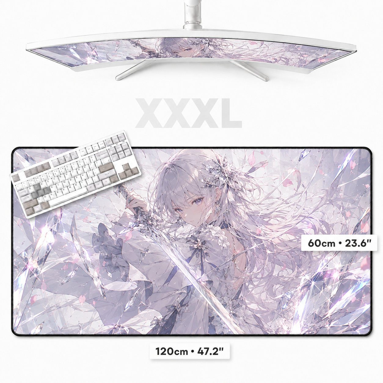 MOUSEPAD / DESKMAT DE MESA PERSONALIZADO XXXL PARA JOGOS (120 x 60cm)