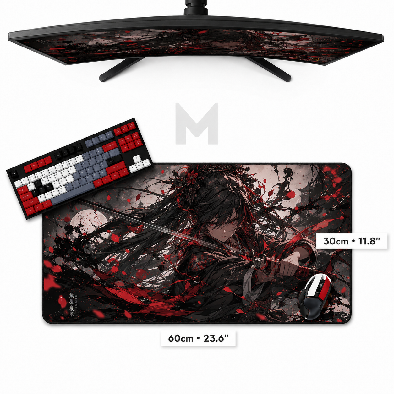 MOUSEPAD / DESKMAT PERSONALIZADO M PARA JOGOS (60 x 30cm)