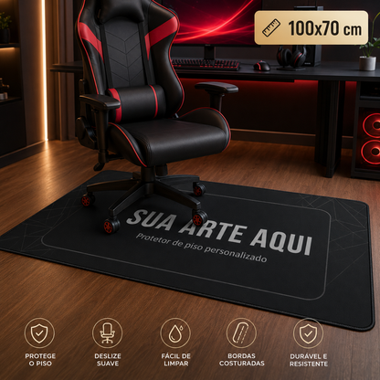 TAPETE GAMER PERSONALIZADO (100 x 70 cm) PARA ESCRITÓRIO E CASA