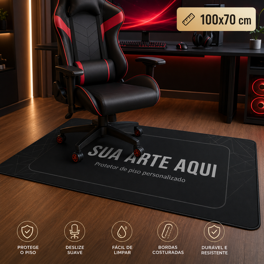 TAPETE GAMER PERSONALIZADO (100 x 70 cm) PARA ESCRITÓRIO E CASA