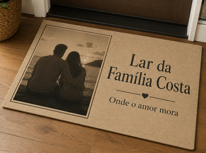 TAPETE PERSONALIZADO COM FOTO, LOGO OU TEXTO