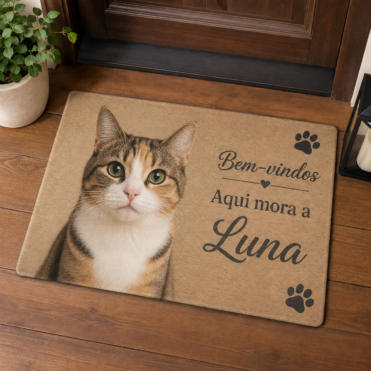 TAPETE PERSONALIZADO COM FOTO, LOGO OU TEXTO