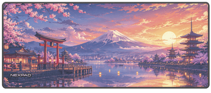 ENTARDECER NO LAGO FUJI