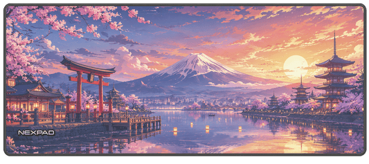 ENTARDECER NO LAGO FUJI